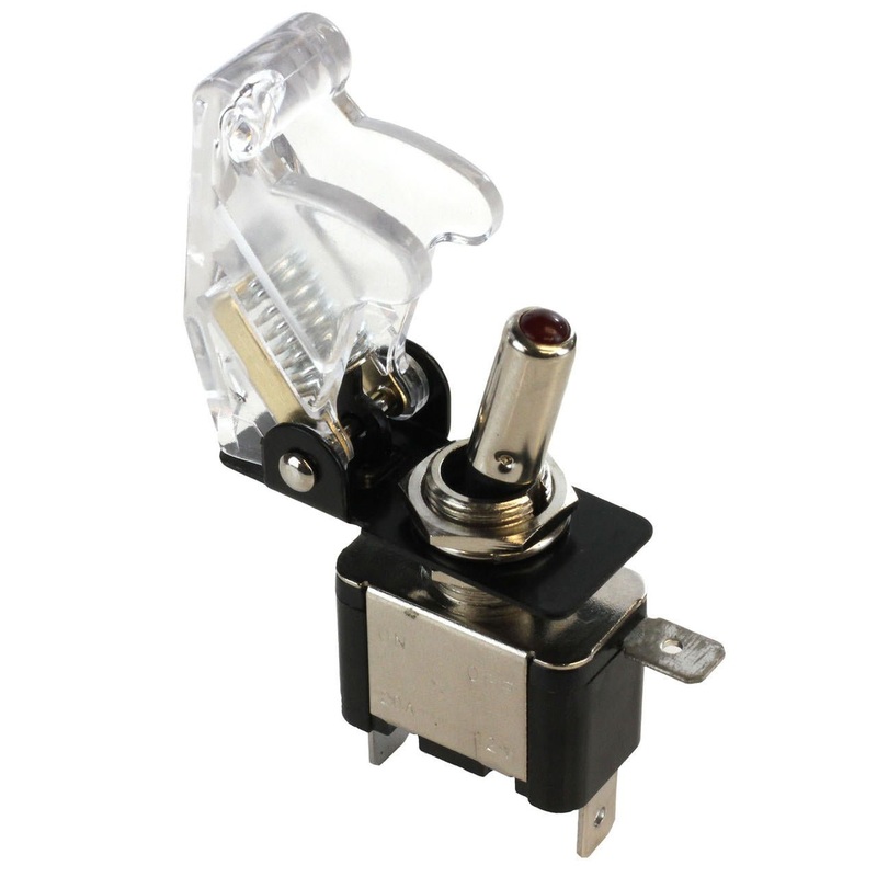 Exoracing 12V Illuminated Rocket Switch Transparent