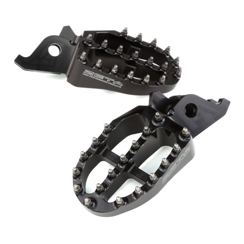 Zeta Aluminium Footpegs CRF250-450 / CRF250L-M-Rally – Black