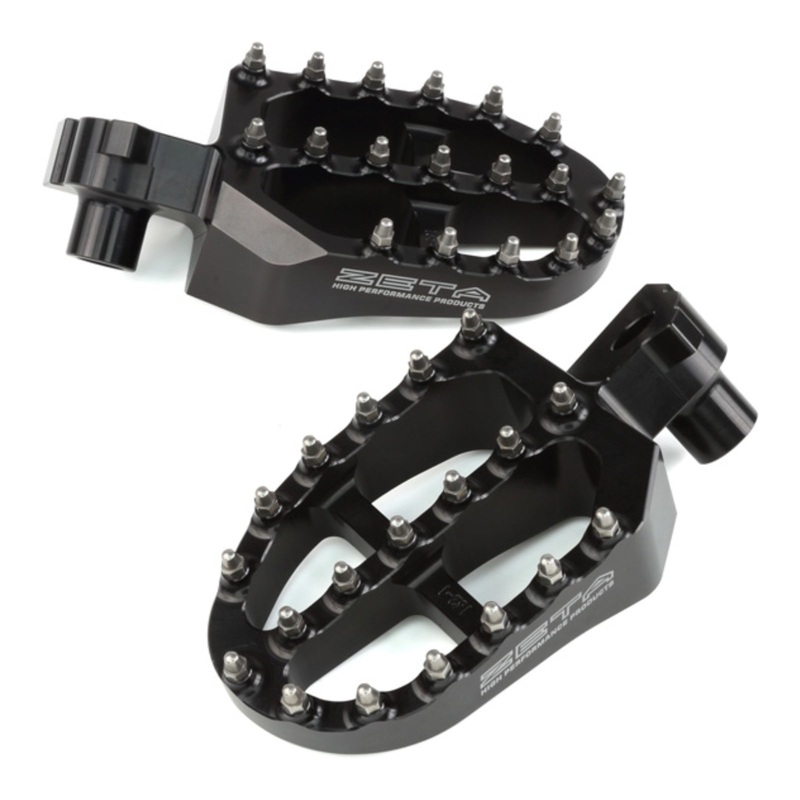 Zeta Aluminium Footpegs YZF 250-450 / YZ125-250 – Black