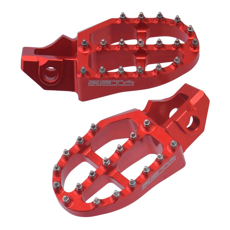 Zeta Aluminium Footpegs GasGas MC/EC – Red