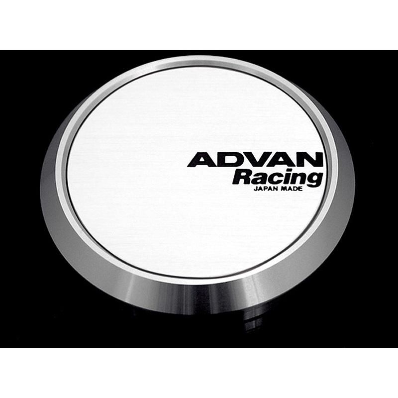 Advan Alloy Wheel Centre Cap, 73, Flat Type for 114.3 / 120 PCD – White