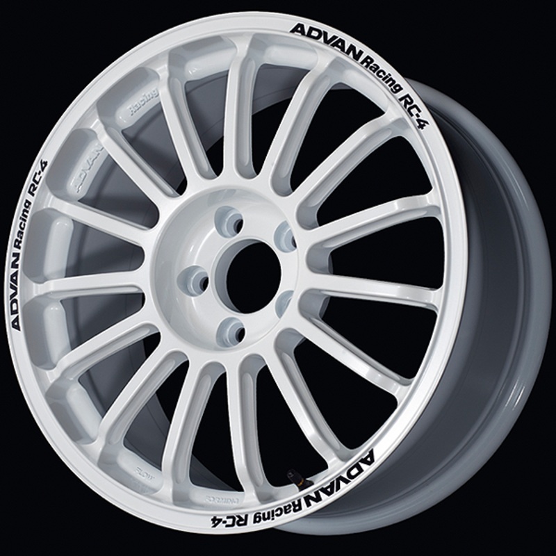 Advan RC-4 Tarmac Alloy Wheel – 18×8 ET37 5×114.3 Rally White