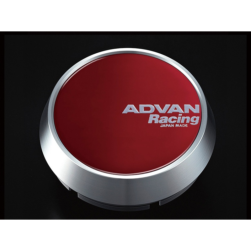 Advan Alloy Wheel Centre Cap, 73, Middle Type for 114.3 / 120 PCD – Candy Red