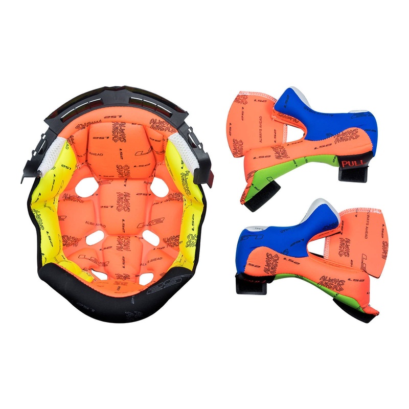 LS2 MX470 Subverter Liner / Cheek Pad Set – Colourful
