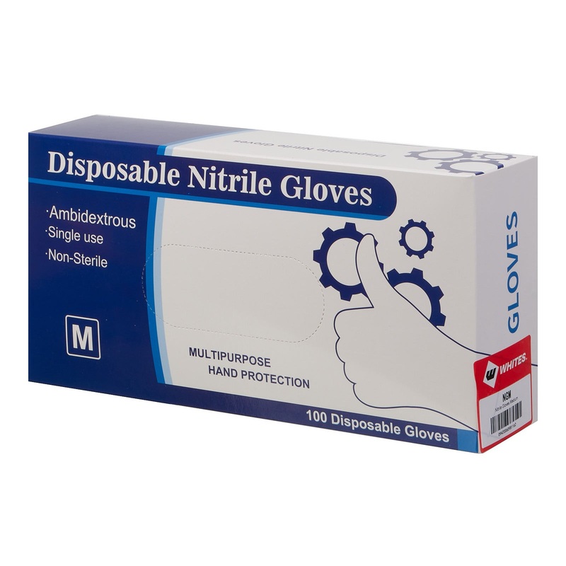 Whites Nitrile Gloves|M|L|XL