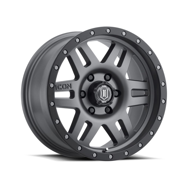 ICON ALLOYS SIX SPEED TITANIUM  17 X 8.5 / 6 X 135 / 6MM / 5 BS