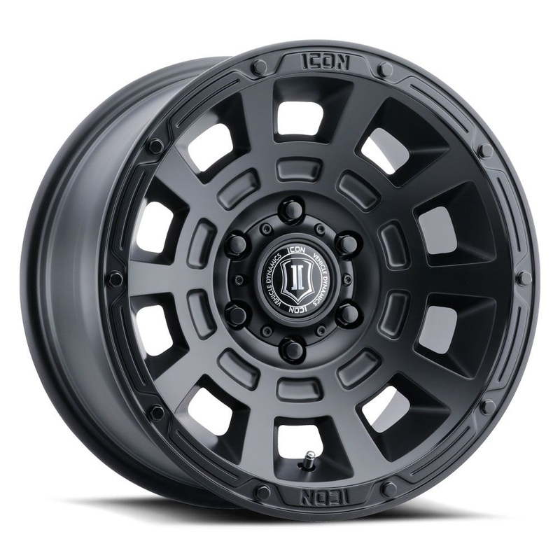 ICON ALLOYS THRUST SAT BLK  17 X 8.5 / 6 X 120 / 0 MM / 4.75 BS