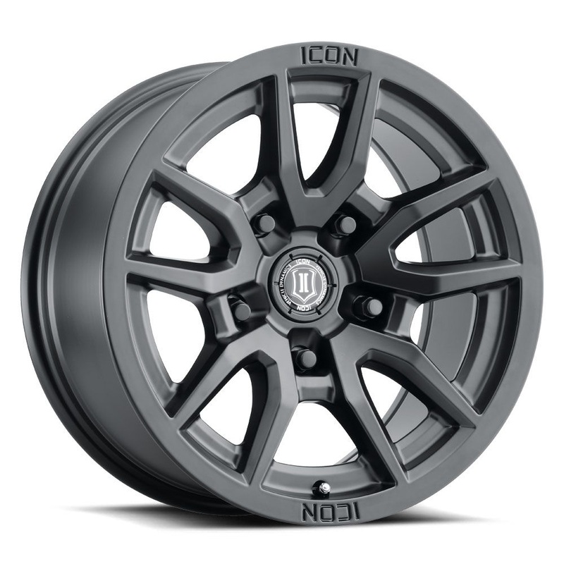ICON ALLOYS VECTOR 5 SAT BLK -17 x 8.5 / 5 x 5 / -6MM / 4.5 BS