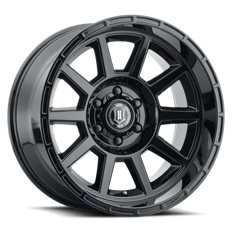ICON ALLOYS RECOIL GLS BLK  20 X 10 / 5 X 150 / -24 MM / 4.5 BS