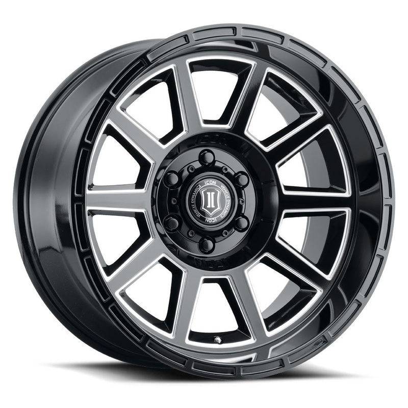 ICON ALLOYS RECOIL GLS BLK MIL WIN  20 X 10 / 6 X 135 / -24 MM / 4.5 BS