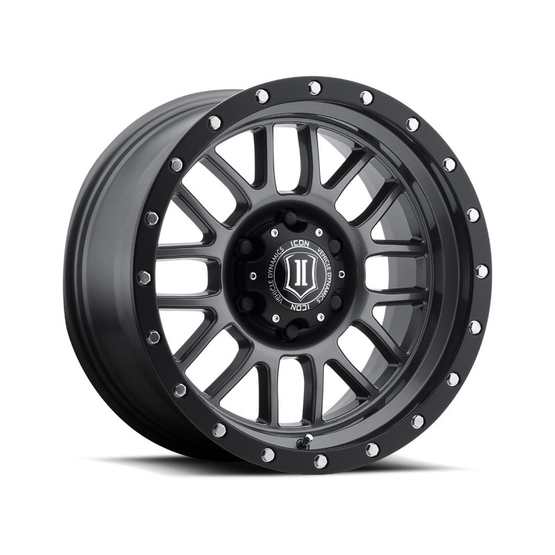 ICON ALLOYS ALPHA GUN MTL  17 X 8.5 / 6 X 5.5 / 0MM / 4.75 BS