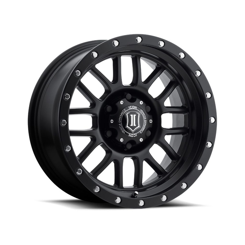 ICON ALLOYS ALPHA SAT BLK  17 X 8.5 / 5 X 5 / 0MM / 4.75 BS