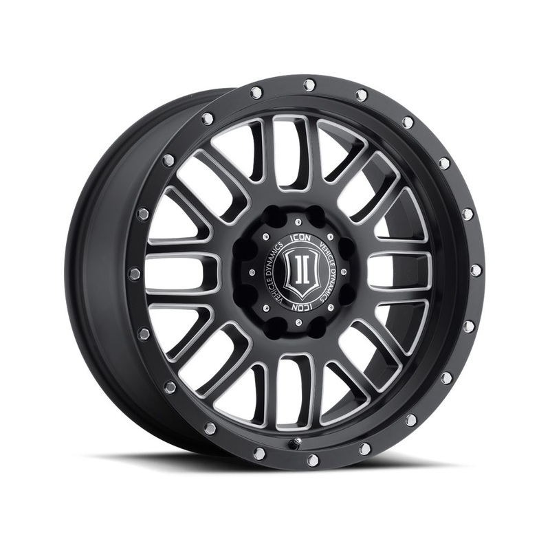 ICON ALLOYS ALPHA SAT BLK MILL WIN  20 X 9 / 5 X 150 / 16MM / 5.625 BS