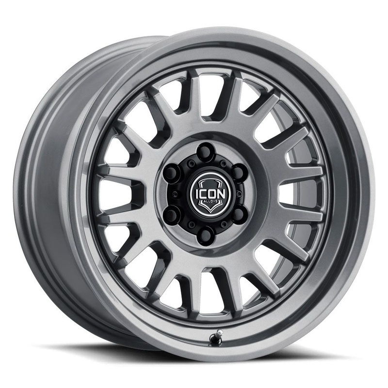 ICON Alloys Anza, Gun Metal, 17 x 8.5 / 6 x 5.5, 0mm Offset, 4.75 BS