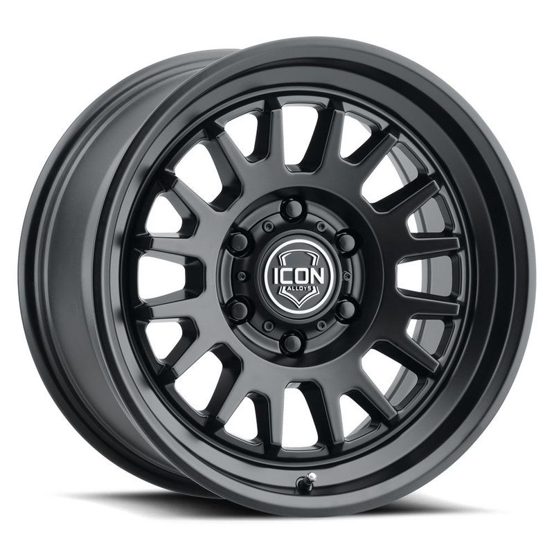 ICON Alloys Anza, Satin Black, 17 x 8.5 / 5 x 5, -6mm Offset, 4.5 BS