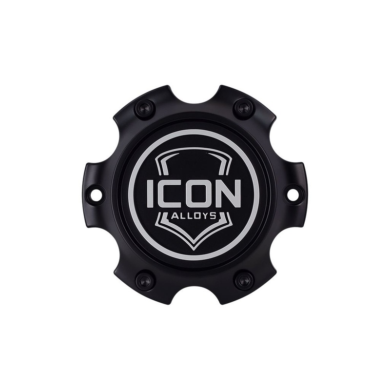 ICON Alloys Center Cap with Embossed Logo for ICON Alloys w/6 x 135 Bolt Pattern