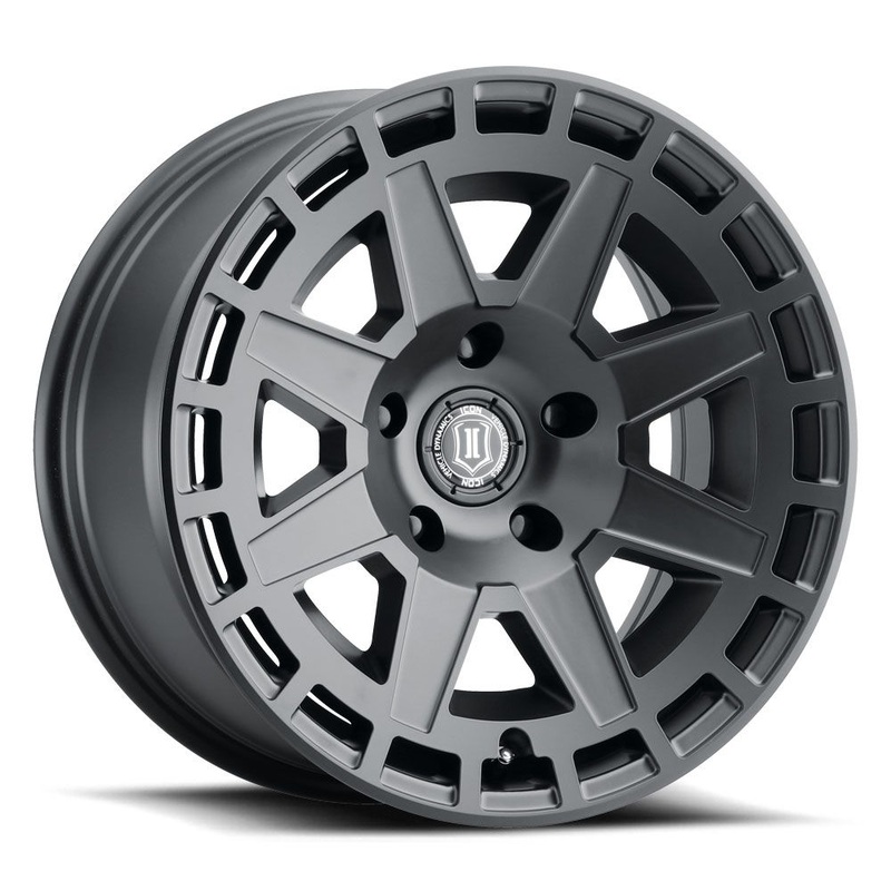 ICON ALLOYS COMPASS SAT BLK  17 X 8.5 / 5X5 / -6MM / 4.5 BS