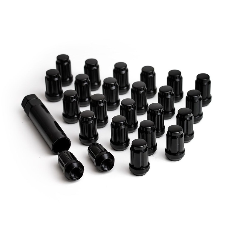 ICON ALLOYS LUG NUT KIT BLACK  12 X 1.5 / 24 COUNT W/ KEY