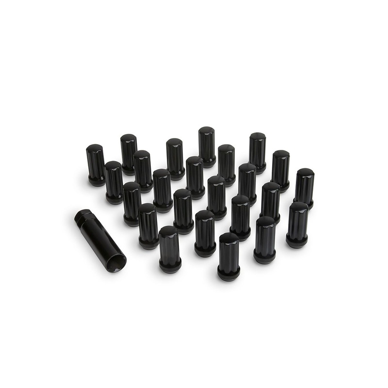ICON ALLOYS LUG NUT KIT BLACK  14 X 1.5 / 24 COUNT W/ KEY