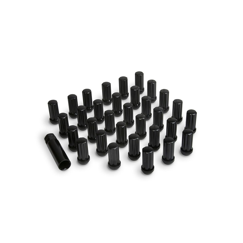ICON ALLOYS LUG NUT KIT BLACK  14 X 1.5 / 32 COUNT W/ KEY
