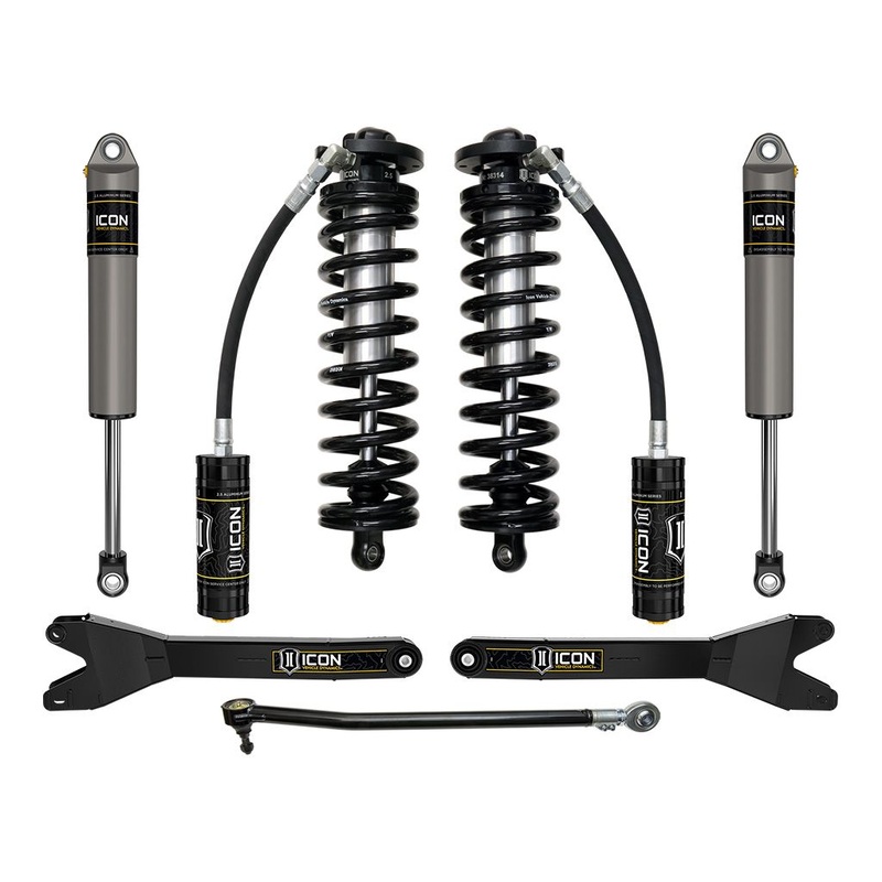 ICON 2023-2024 Ford F-250/F-350 Super Duty 4WD, 2.5-3 Lift, Stage 2 Coilover Conversion System w/ Radius Arms