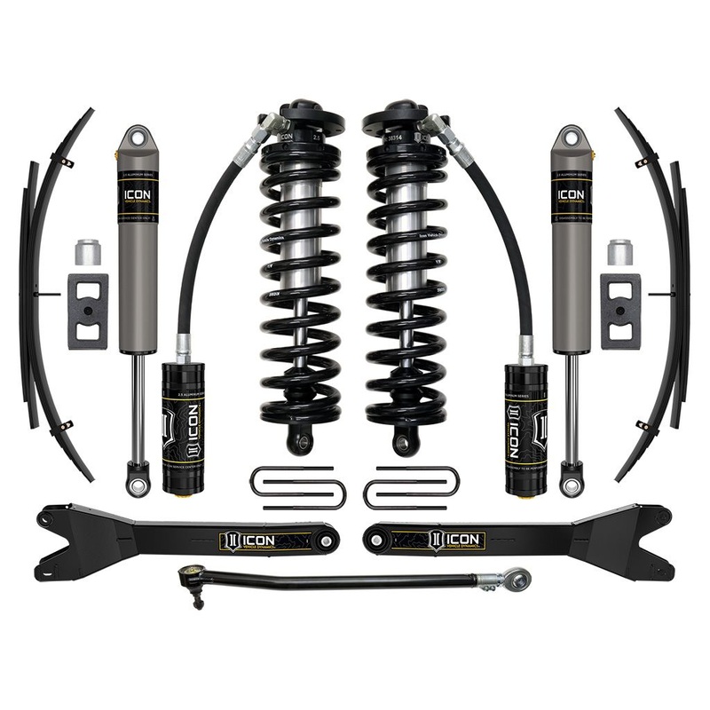 ICON 2023-2024 Ford F-250/F-350 Super Duty 4WD, 2.5-3 Lift, Stage 2 Coilover Conversion System w/ Radius Arms & Expansion Packs