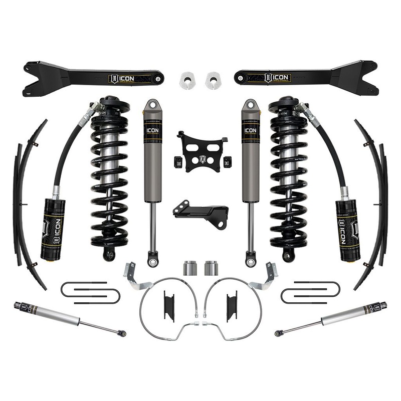 ICON 2023-2024 Ford F-250/F-350 Super Duty 4WD, 4-5.5 Lift, Stage 3 Coilover Conversion System w/ Radius Arms & Expansion Packs
