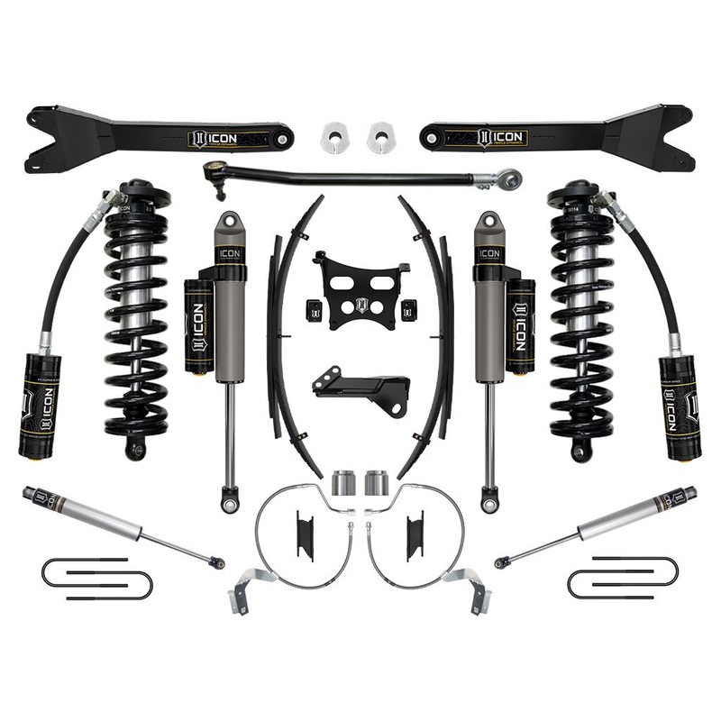 ICON 2023-2024 Ford F-250/F-350 Super Duty 4WD, 4-5.5 Lift, Stage 4 Coilover Conversion System w/ Radius Arms & Expansion Packs