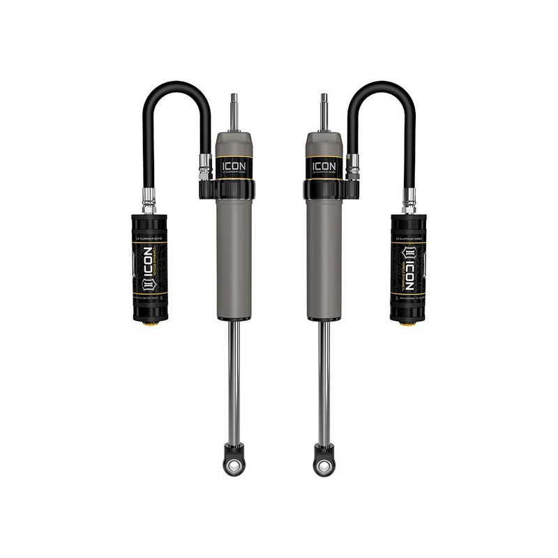 ICON 2023-2024 Ford F-250/F-350 Super Duty 4WD, 4.5 Lift, Front, V.S. 2.5 Aluminum Series Shocks, Remote Reservoir, Pair
