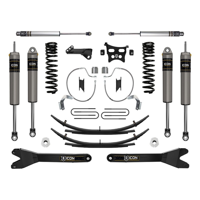 ICON 2023-2024 Ford F-250/F-350 Super Duty 4WD Gas, 4.5 Lift, Stage 3 Suspension System w/ Radius Arms & Expansion Packs