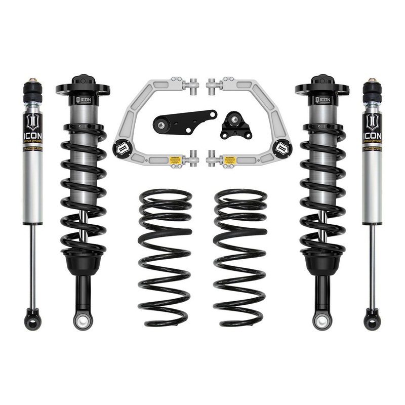 ICON 2024 Toyota Tacoma 1.25-3 Lift, Stage 2 Suspension System, Billet UCA w/ Triple Rate Rear Springs