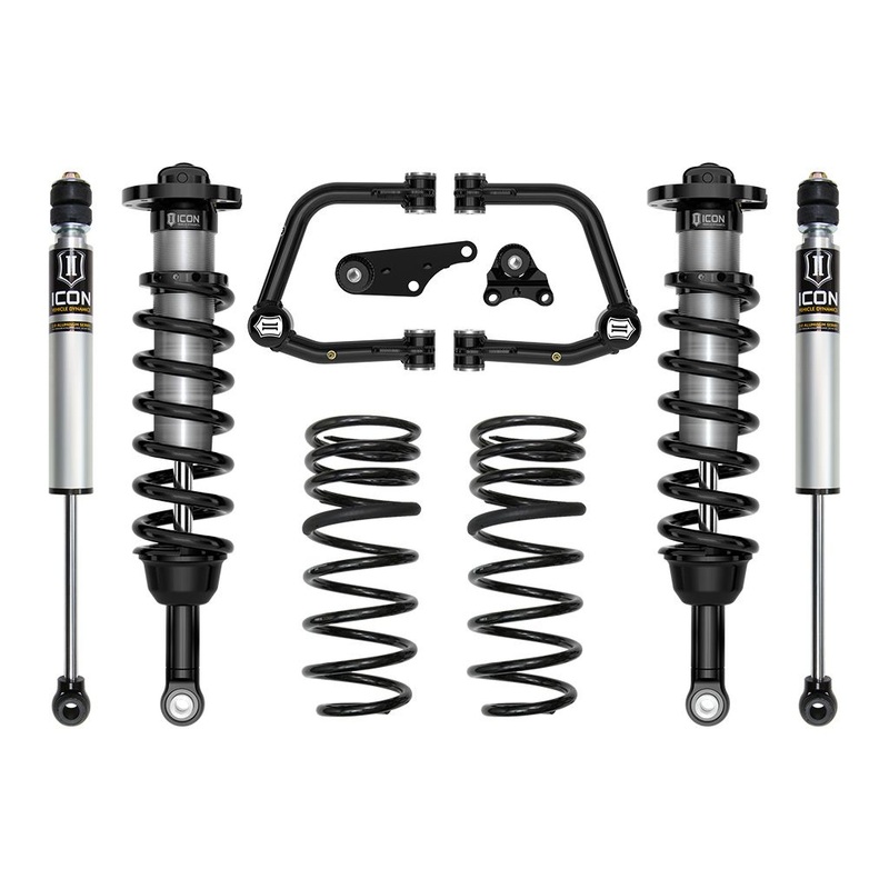 ICON 2024 Toyota Tacoma 1.25-3 Lift, Stage 2 Suspension System, Tubular UCA w/ Triple Rate Rear Springs