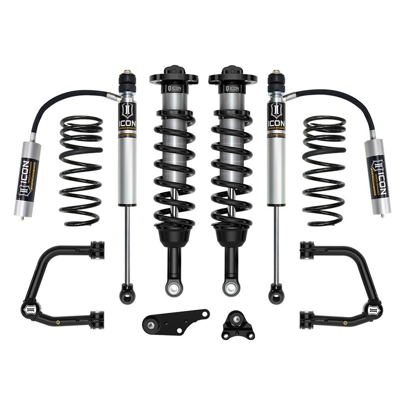 ICON 2024 Toyota Tacoma 1.25-3 Lift, Stage 3 Suspension System, Tubular UCA w/ Triple Rate Rear Springs