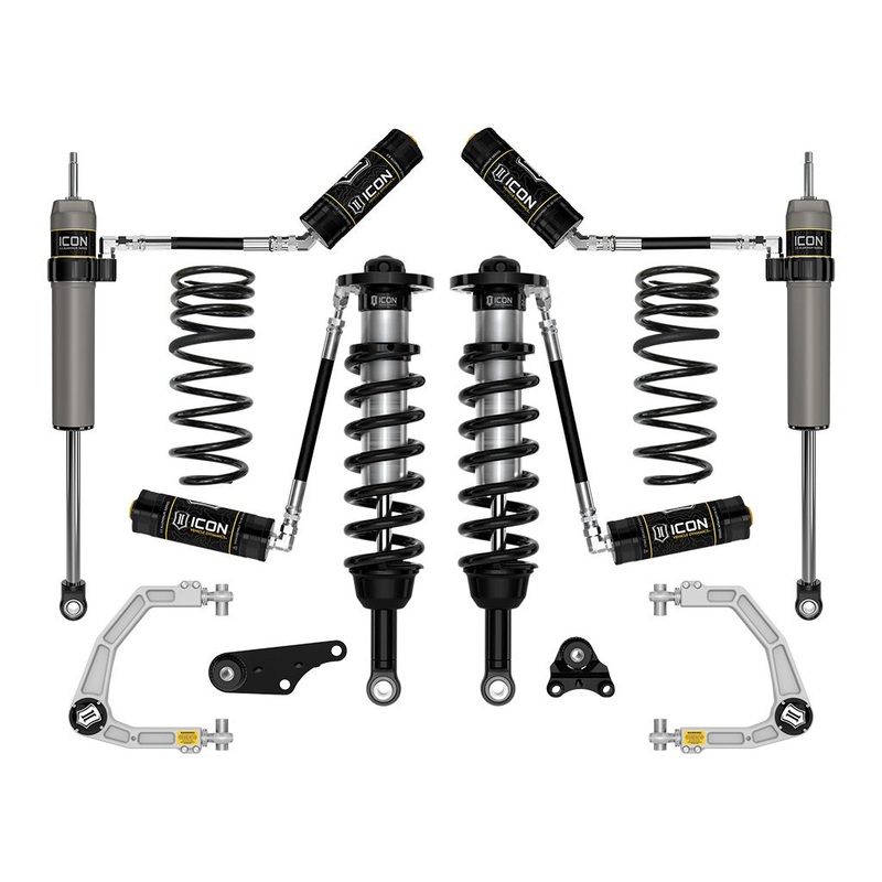 ICON 2024 Toyota Tacoma 1.25-3 Lift, Stage 4 Suspension System, Billet UCA w/ Triple Rate Rear Springs