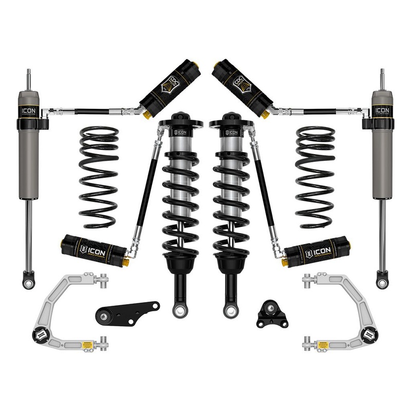 ICON 2024 Toyota Tacoma 1.25-3 Lift, Stage 5 Suspension System, Billet UCA w/ Triple Rate Rear Springs