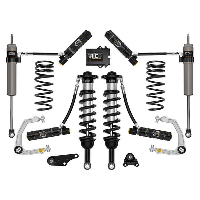 ICON 2024 Toyota Tacoma 1.25-3 Lift, Stage 6 Suspension System, Billet UCA w/ Triple Rate Rear Springs