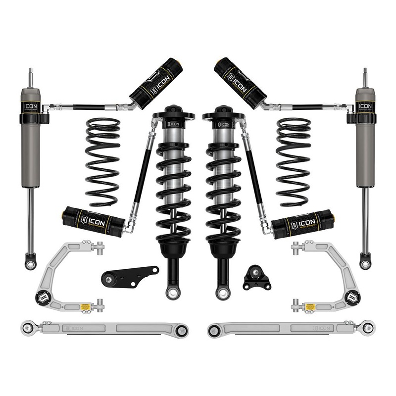 ICON 2024 Toyota Tacoma 1.25-3 Lift, Stage 7 Suspension System, Billet UCA w/ Triple Rate Rear Springs