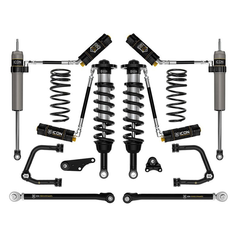 ICON 2024 Toyota Tacoma 1.25-3 Lift, Stage 8 Suspension System, Tubular UCA w/ Triple Rate Rear Springs
