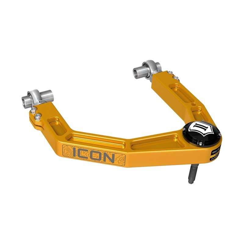 ICON 2024 Toyota Tacoma, 2024 Lexus GX550, 2024 Land Cruiser Prado 250, Front, Billet Upper Control Arms w/ Delta Joint PRO, Gold Anodizing