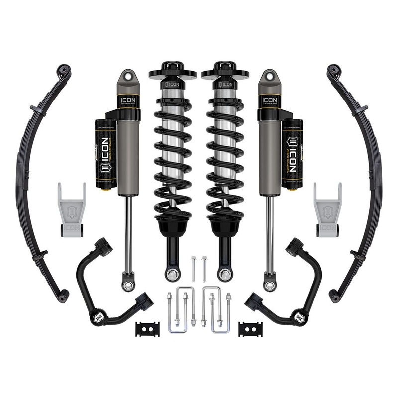 ICON 2021-2023 Ford F-150 Tremor, 2.5-3 Lift, Stage 2 Suspension System, Tubular UCA w/ Leaf Packs