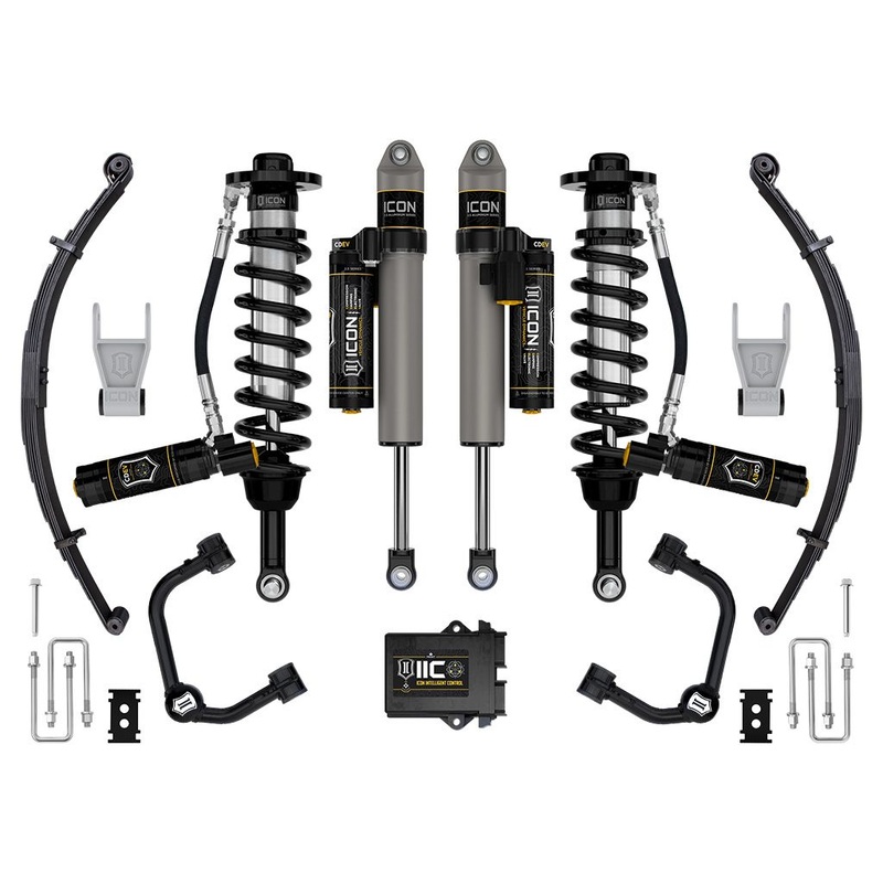 ICON 2021-2023 Ford F-150 Tremor, 2.5-3 Lift, Stage 5 Suspension System, Tubular UCA w/ Leaf Packs