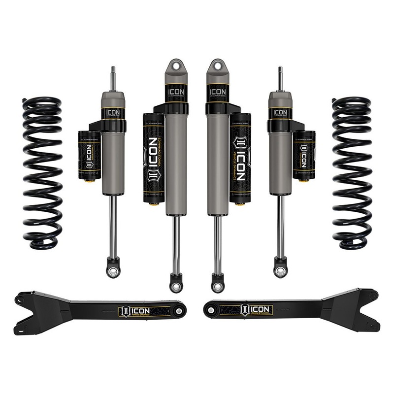 ICON 2023-2024 Ford F-250/F-350 Super Duty 4WD Diesel, 2.5 Lift, Stage 2 Suspension System w/ Radius Arms