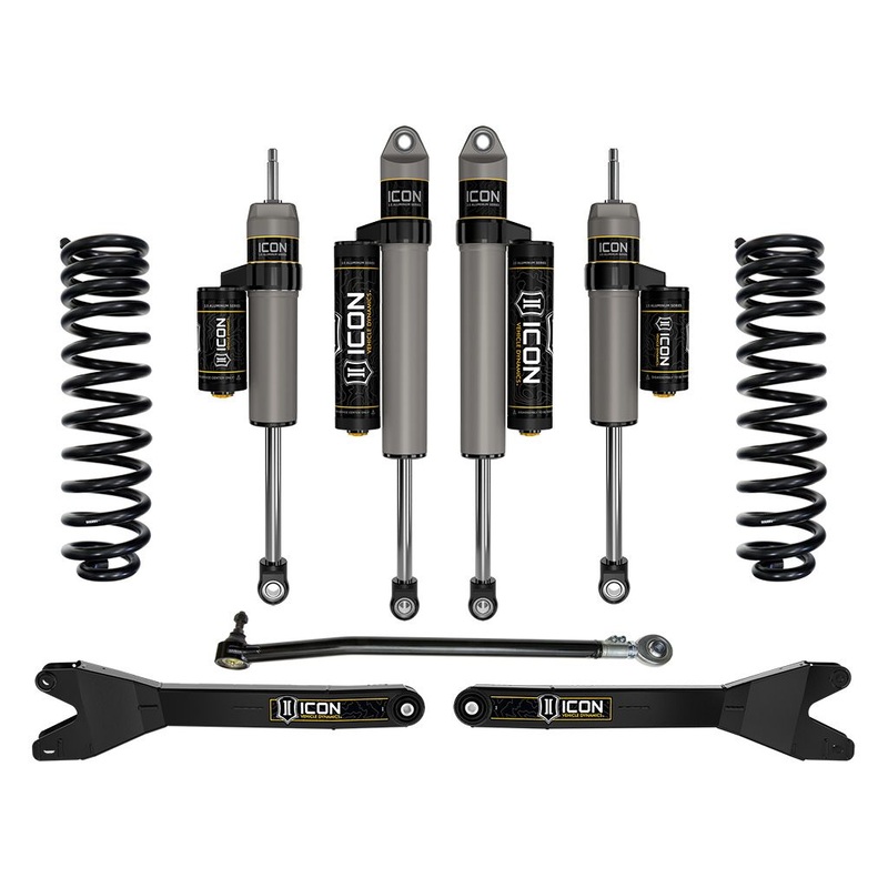 ICON 2023-2024 Ford F-250/F-350 Super Duty 4WD Diesel, 2.5 Lift, Stage 3 Suspension System w/ Radius Arms