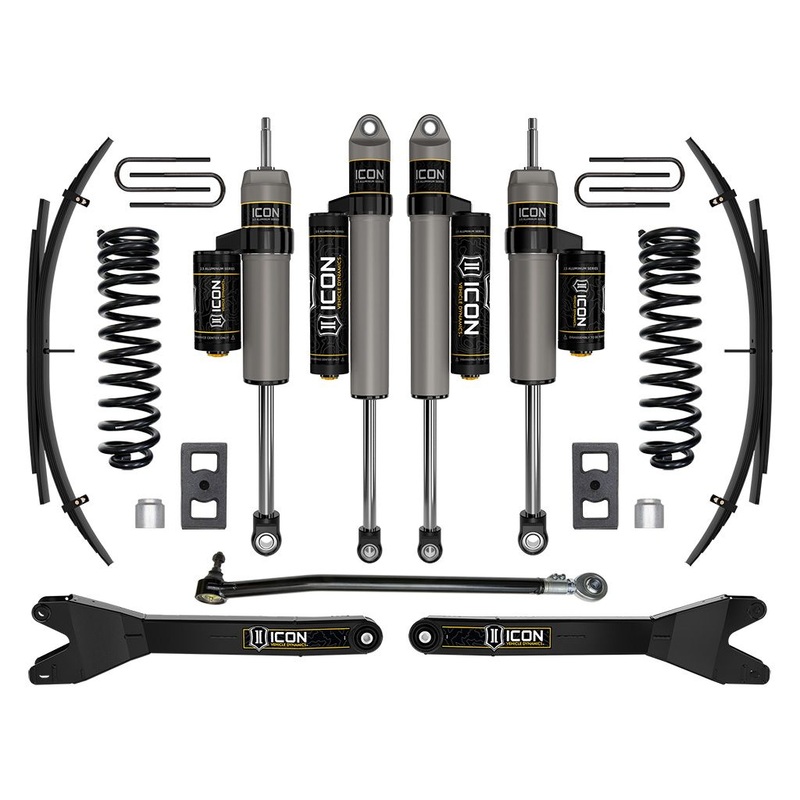 ICON 2023-2024 Ford F-250/F-350 Super Duty 4WD Diesel, 2.5 Lift, Stage 3 Suspension System w/ Radius Arms and Expansion Packs