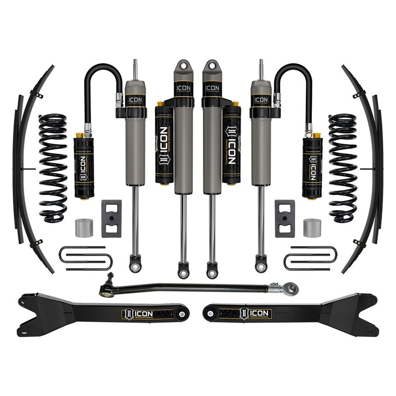 ICON 2023-2024 Ford F-250/F-350 Super Duty 4WD Diesel, 2.5 Lift, Stage 4 Suspension System w/ Radius Arms and Expansion Packs