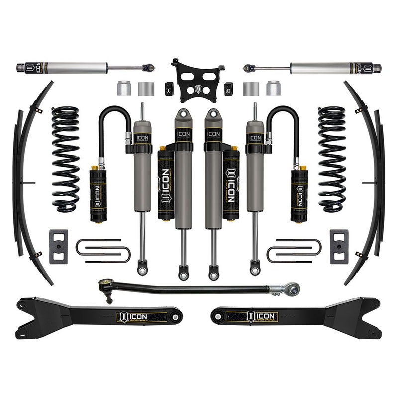 ICON 2023-2024 Ford F-250/F-350 Super Duty 4WD Diesel, 2.5 Lift, Stage 5 Suspension System w/ Radius Arms and Expansion Packs