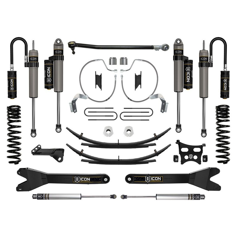 ICON 2023-2024 Ford F-250/F-350 Super Duty 4WD Diesel, 4.5 Lift, Stage 4 Suspension System w/ Radius Arms & Expansion Packs