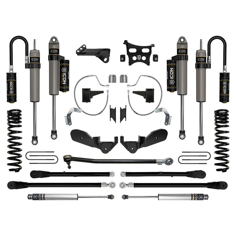 ICON 2023-2024 Ford F-250/F-350 Super Duty 4WD Diesel, 4.5 Lift, Stage 6 Suspension System