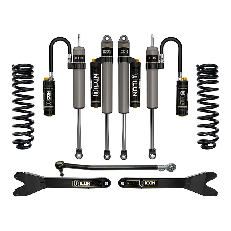 ICON 2023-2024 Ford F-250/F-350 Super Duty 4WD Gas, 2.5 Lift, Stage 4 Suspension System w/ Radius Arms