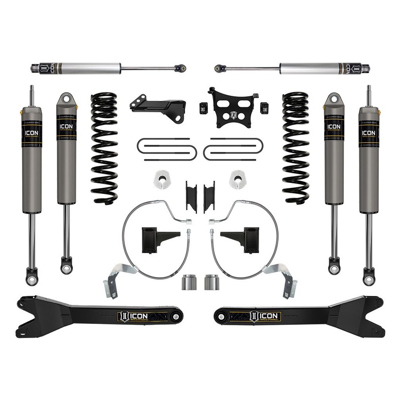 ICON 2023-2024 Ford F-250/F-350 Super Duty 4WD Gas, 4.5 Lift, Stage 3 Suspension System w/ Radius Arms